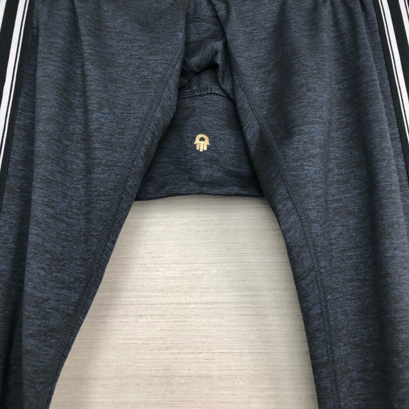 Spiritual Gangster Blue Workout Leggings w/ stripe - Picture 4 of 7